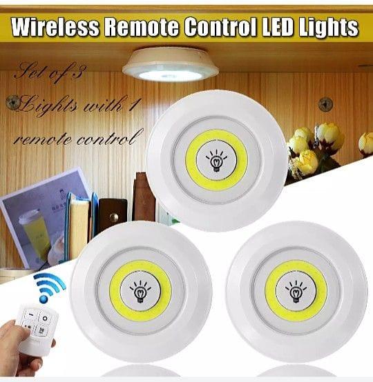 Tap LED Light 3pcs With Remote Control