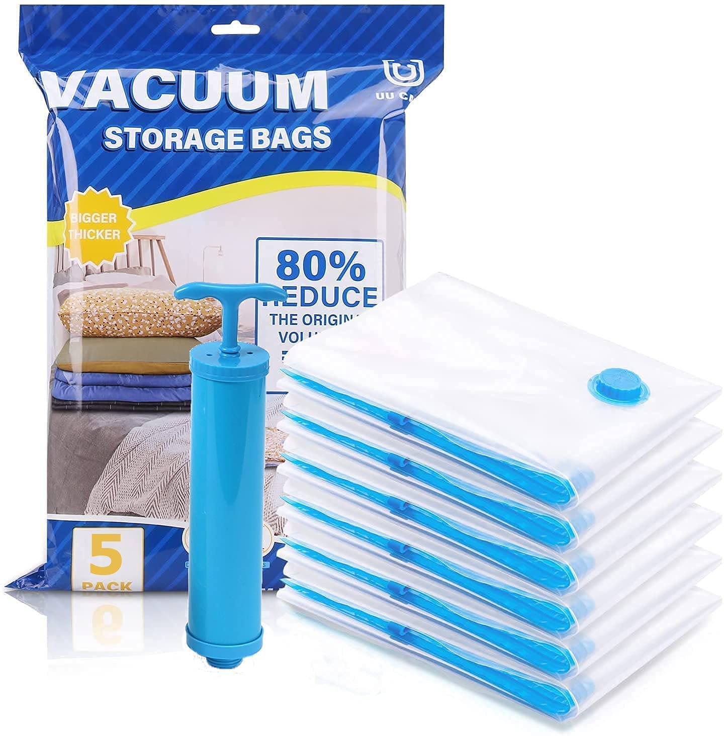 Vacuum Storage Bags with Hand Pump