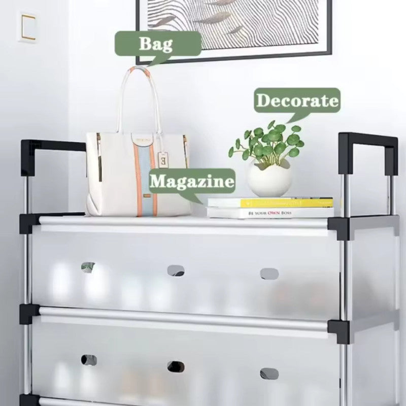 Dust Proof Aluminium Shoe Rack