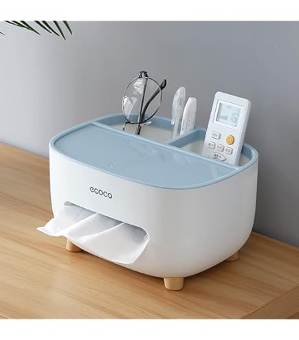 Ecoco Tissue Box With Multifunctional Holder