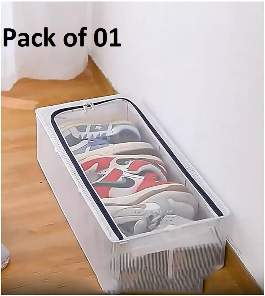 Shoe Storage Box With Steel Frame (60x30x15cm)