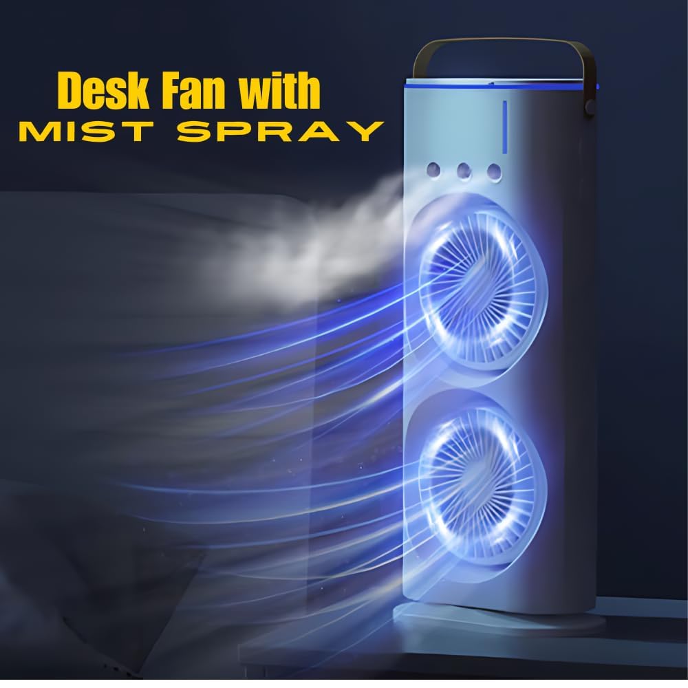 Double-Ended Spray Water Mist Fan
