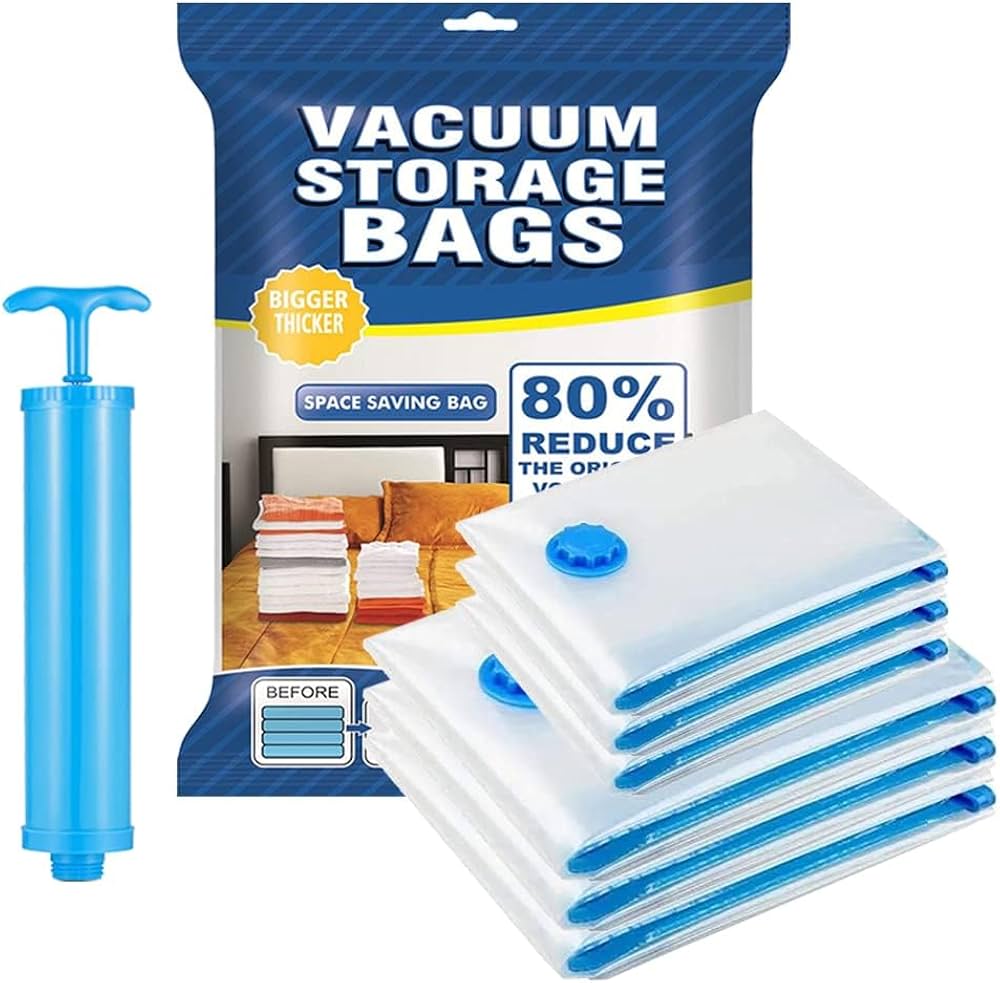 Vacuum Storage Bags with Hand Pump