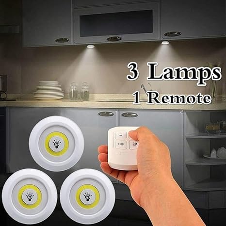 Tap LED Light 3pcs With Remote Control