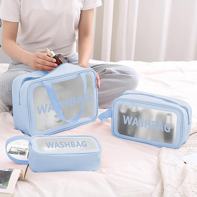 3 Pcs Travel Water-Proof Wash Bag