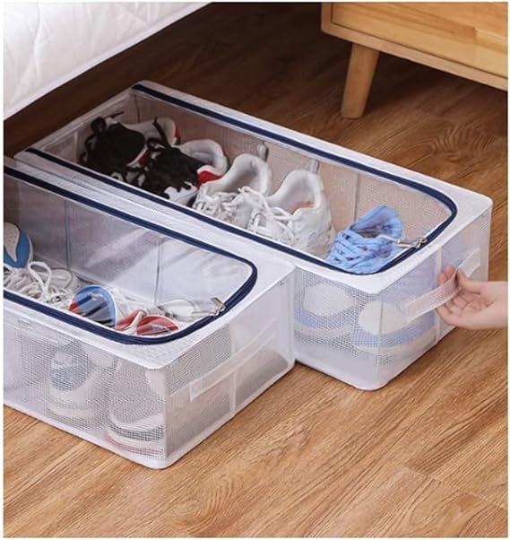 Shoe Storage Box With Steel Frame (60x30x15cm)