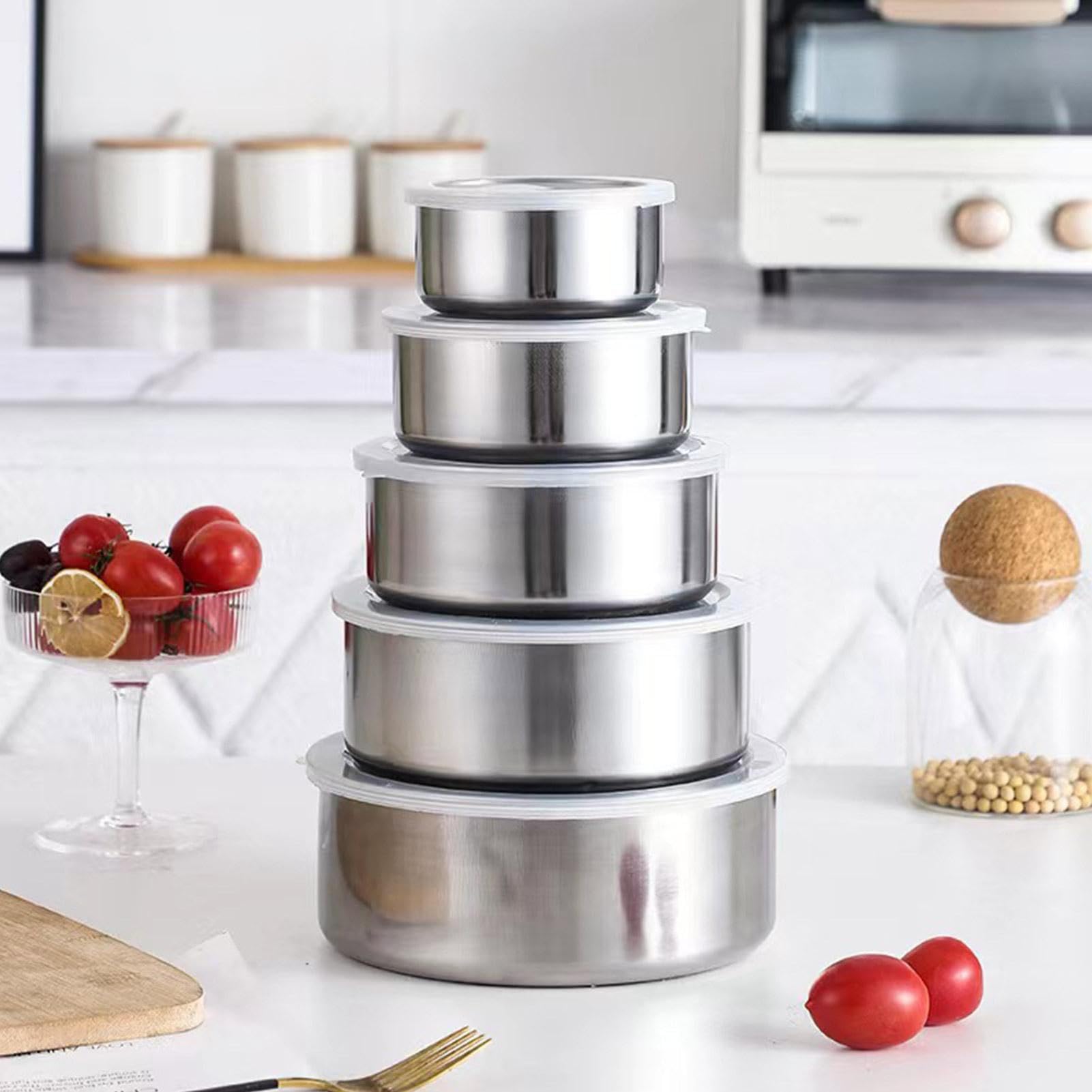5pcs Stainless Steel Bowl Set