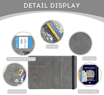 Protected Leather Travel Wallet