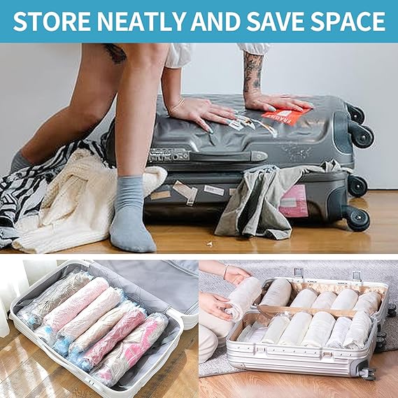 Vacuum Storage Bags with Hand Pump