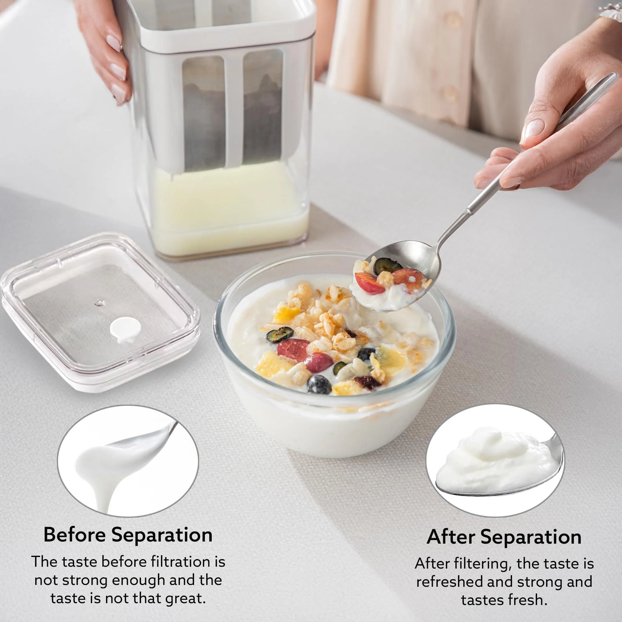 Greek Yogurt Maker Strainer 1100ML