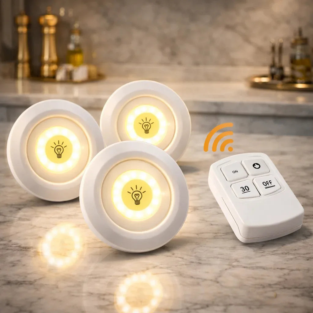 Tap LED Light 3pcs With Remote Control