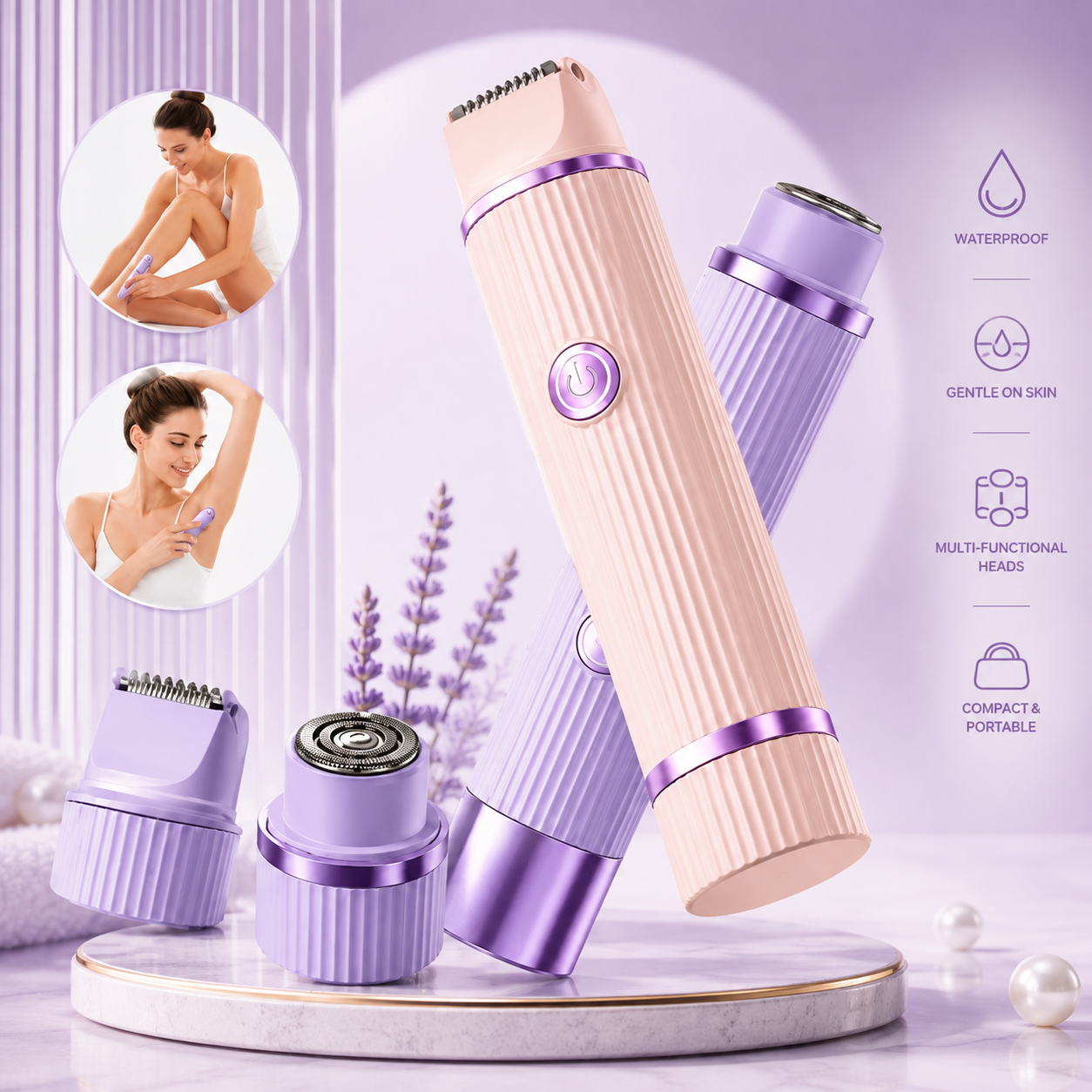 2in1 Double Head Electric Shaver+Trimmer