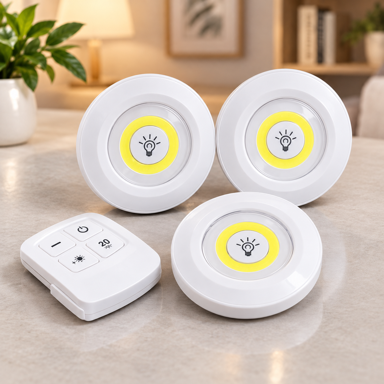 Tap LED Light 3pcs With Remote Control
