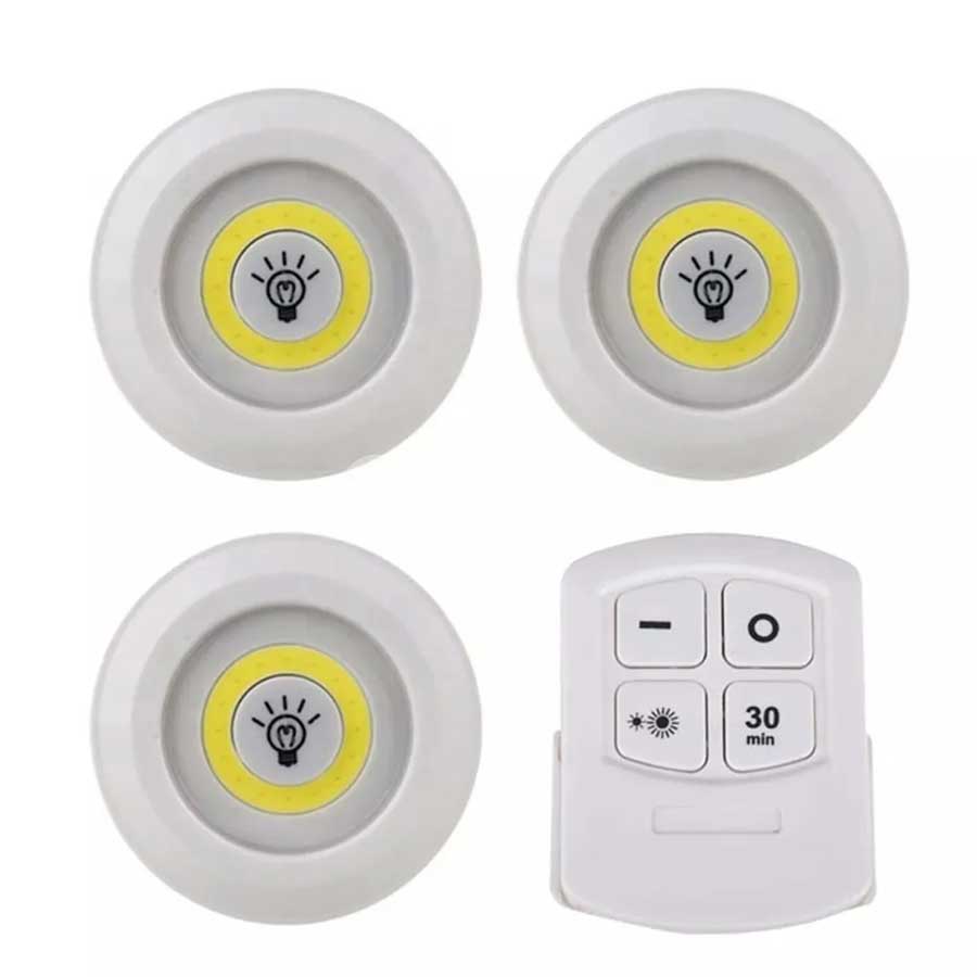Tap LED Light 3pcs With Remote Control