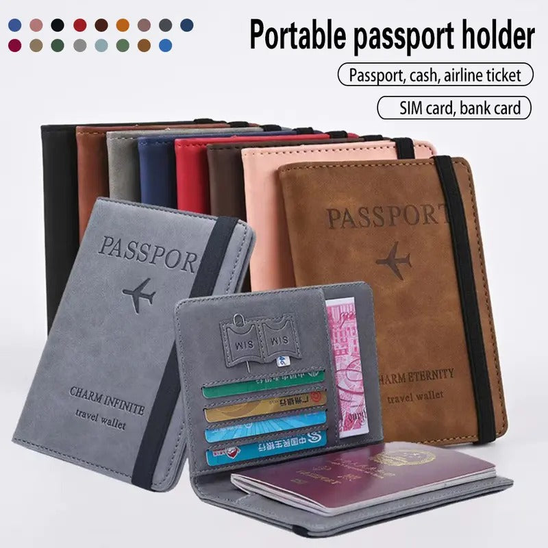 Protected Leather Travel Wallet