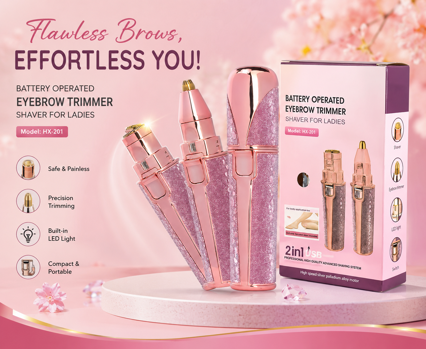2-in-1 Gentle Precision Hair Remover