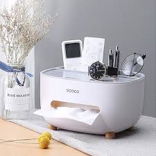 Ecoco Tissue Box With Multifunctional Holder
